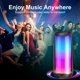 Pulse 4 Bluetooth Speaker Subwoofer IPX7 Waterproof Speaker with180 degrees LED lights 12H Playtime