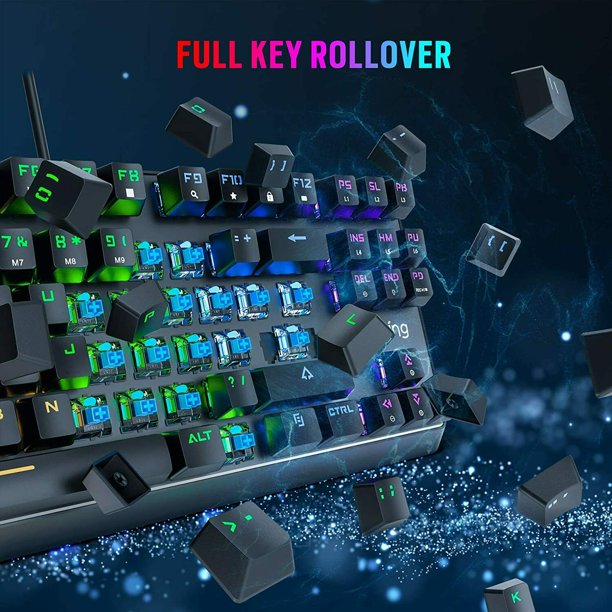 Gaming Keyboard And Mouse Set Rainbow Wired USB LED Keyboard And Mouse for PC Gamers and Xbox and PS3 PS4 Users