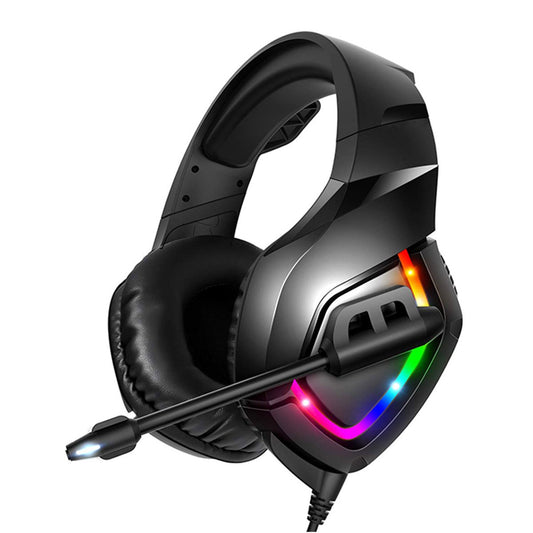 ONIKUMA K1-B Gaming Headsets for PS4, Wired Gaming Headphones with Noise Canceling Mic & RGB Light, Compatible with PS5, Xbox One, PC, Laptop, Nintendo Switch, Mac, Mobile