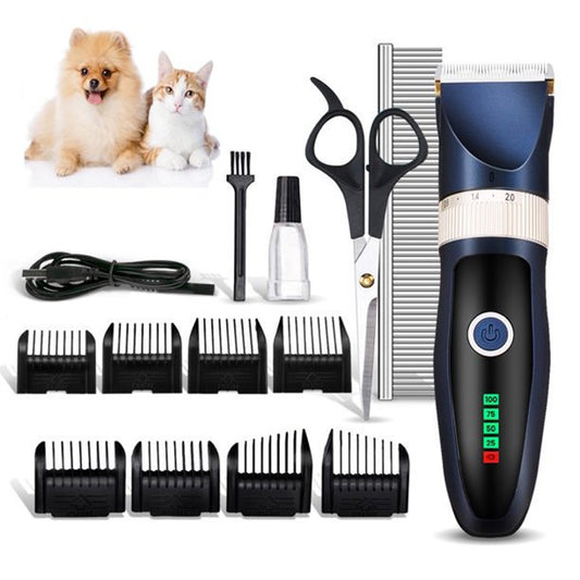 Vinmall Dog Clippers, Mrdoggy Dog Grooming Clippers for Thick Fur Nail with Low Noise Rechargeable Cordless Electric Quiet Pet Clippers Set Grooming Kits for Dogs Cats Pets