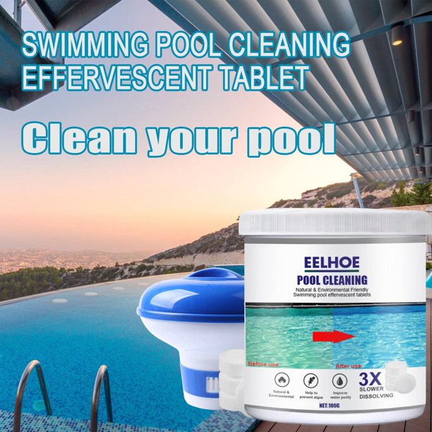 Pool Chlorine Tablets, JoRocks Floating Pool Chlorine Dispenser for Chemical Tablets Bromine Holder Chlorine Floater 180g for Pool, Spas and Hot Tubs Cleaning