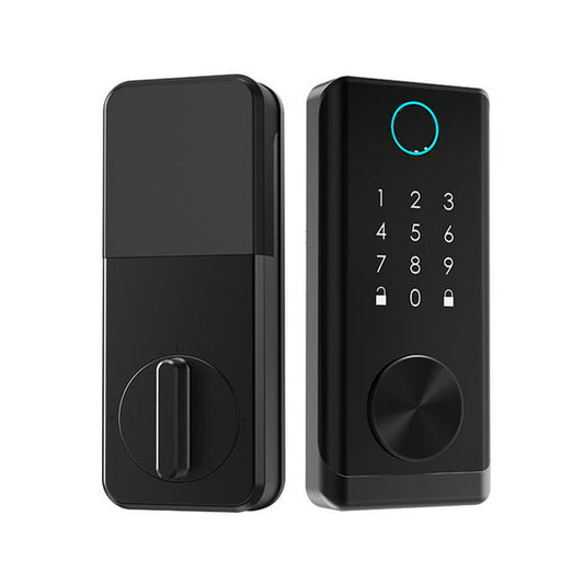 Smart Door Lock, Touchscreen Keypad Deadbolt, Keyless Door Entry for Exterior Door, Bluetooth Digital Door Lock Works with APP Control, IC Cards, Fingerprint Door Lock