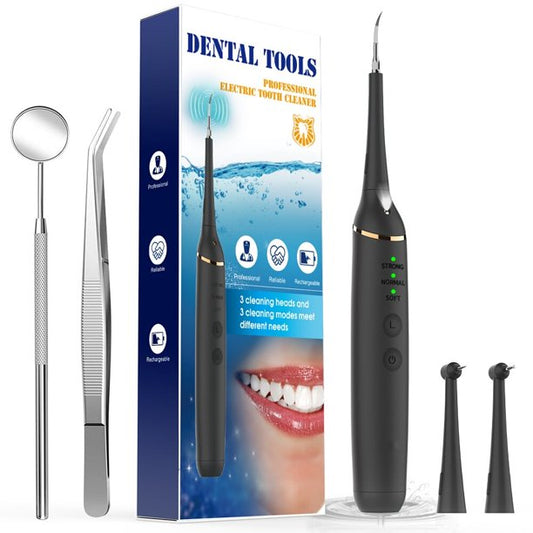 Electric Ultrasonic Dental Scaler Tooth, Tooth Scraper Tartar Removal Cleaner, Teeth Stain Eraser Polisher, Remove Tarter for Kids Adult