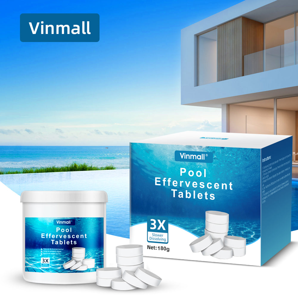 Vinmall 180 Pcs Chlorine Tablets for Pools