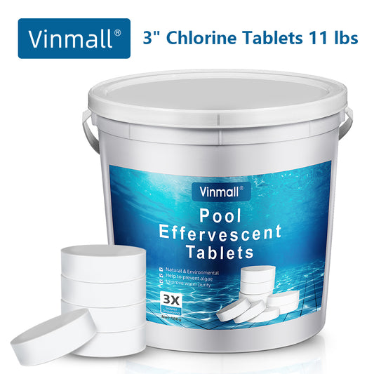 Vinmall 3” Chlorine Tablets, 11 lbs