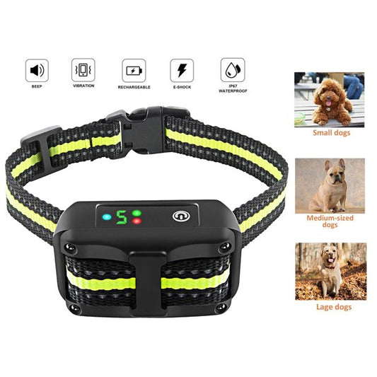 Dog Bark Collar, MrDoggy Shock Collar with Beep Vibration and Shock for Small Medium Large Dogs Training