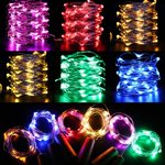 LED 9 Pack Fairy Lights Waterproof Battery Operated Cork String Lights for Jar Party Wedding Christmas Festival Bar Decoration