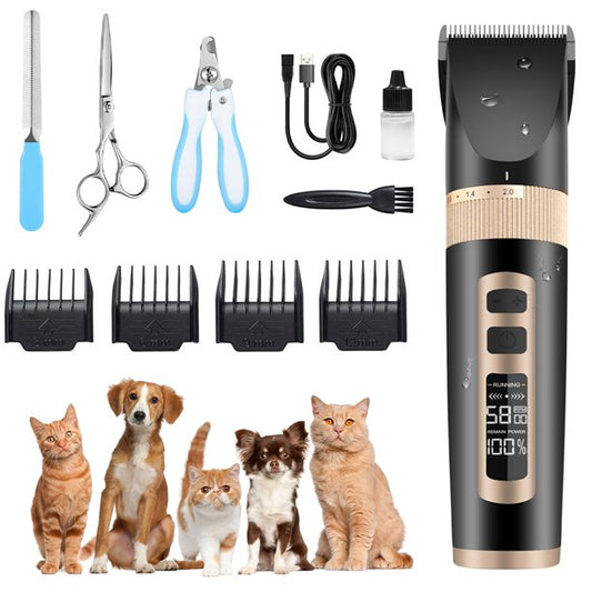 Mrdoggy Dog Clippers, Dog Clippers For Thick Fur Has Safe And Sharp Blade, Electric Dog Clippers Heavy Duty With Low Vibration, Wahl Dog Groom Clippers Best Choice for Dogs Cats and Others, J312