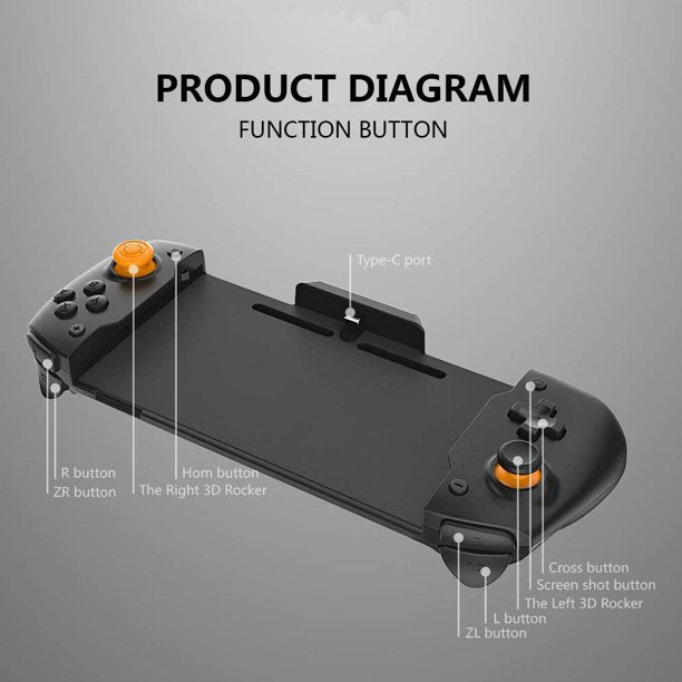 Wireless Controller for Nintendo Switch Controller, Ergonomic Grips and JoyPad Pro, Supports Motion Control and Dual Shock, Compatible with All Games of Switch