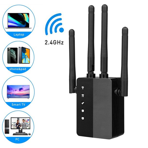 WiFi Extender - Extended Coverage up to 2500sq.ft, Dual-Band 2.4ghz & 5ghz WiFi Repeater w/Port, Support Multiple Devices, Internet Repeater