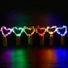 LED 9 Pack Fairy Lights Waterproof Battery Operated Cork String Lights for Jar Party Wedding Christmas Festival Bar Decoration