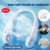 Neck Fan, Portable USB Hand Free Wearable Cooler Fan with Dual Wind Head for Traveling Outdoor Office