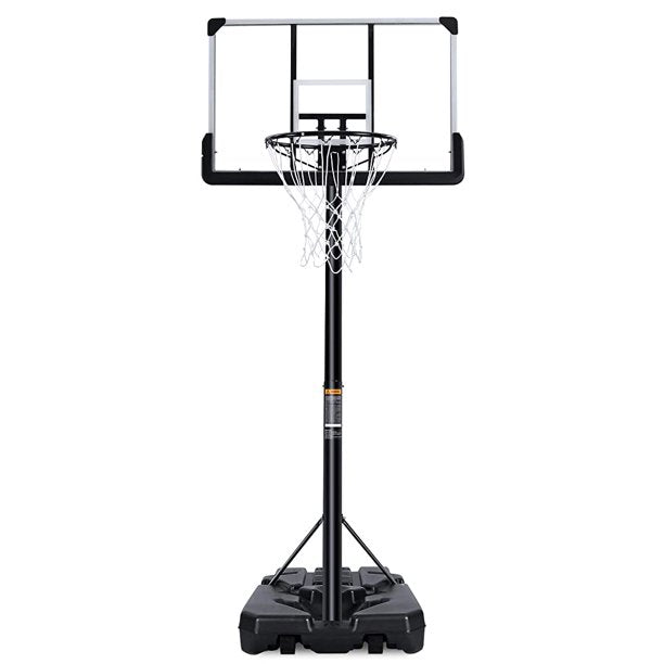 Vinmall Portable Basketball Hoop & Goal Basketball System Basketball Equipment Height Adjustable 7Ft - 10Ft with 44In Indoor Outdoor