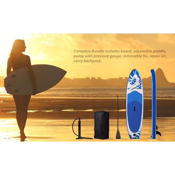 Vinmall SUP Inflatable Paddle Boards for Adults, 10’x 30” x 6” Stand Up Paddleboard with Blow Up Paddle Board with All Premium SUP Accessories